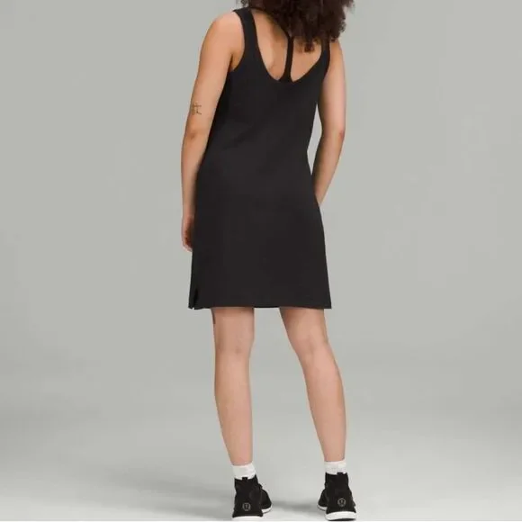 classic fit cotton blend dress lululemon Classic-Fit Cotton-Blend Dress - Java
